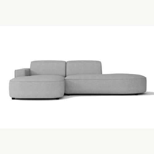 Olio Autentico Sofa narożna w kształcie litery L Tkanina Raven 7